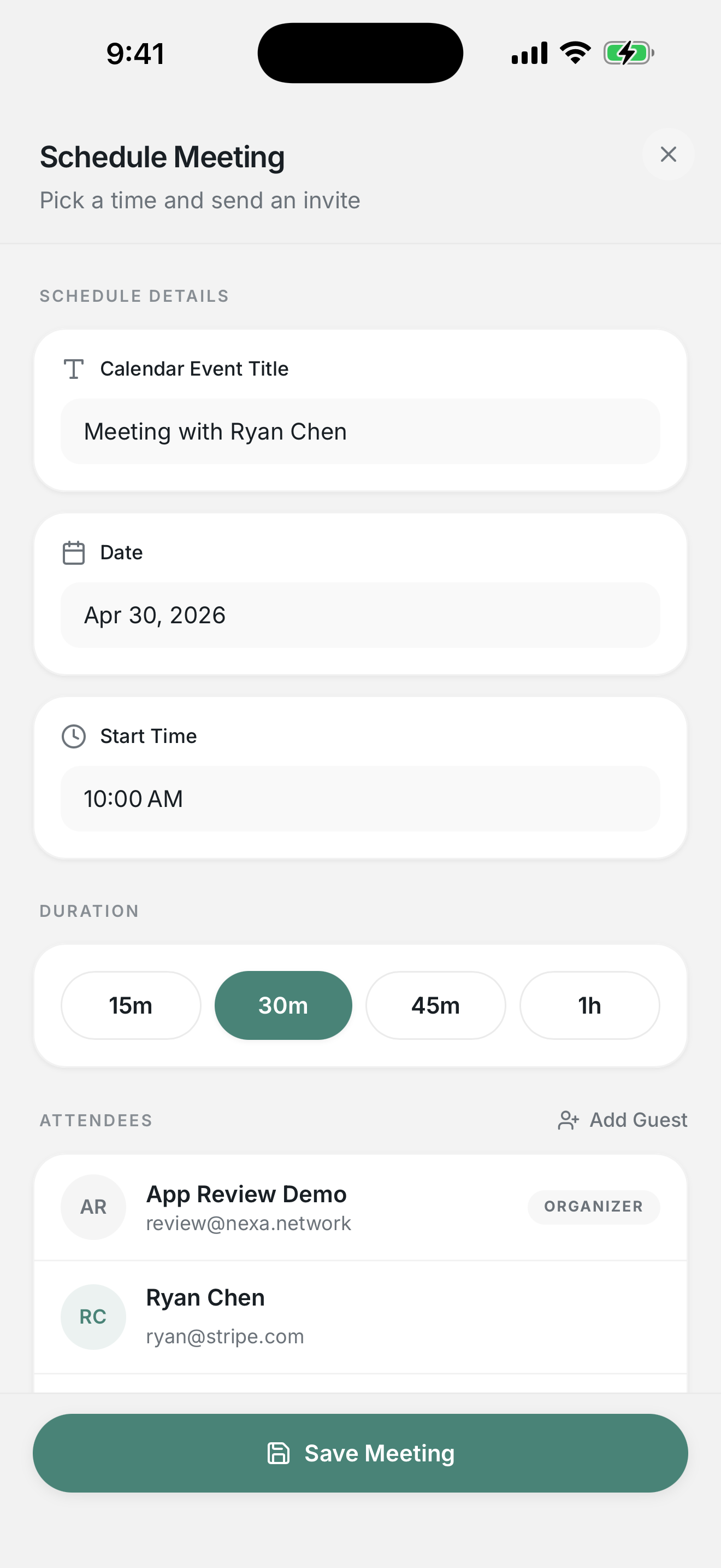 NEXA Meetings